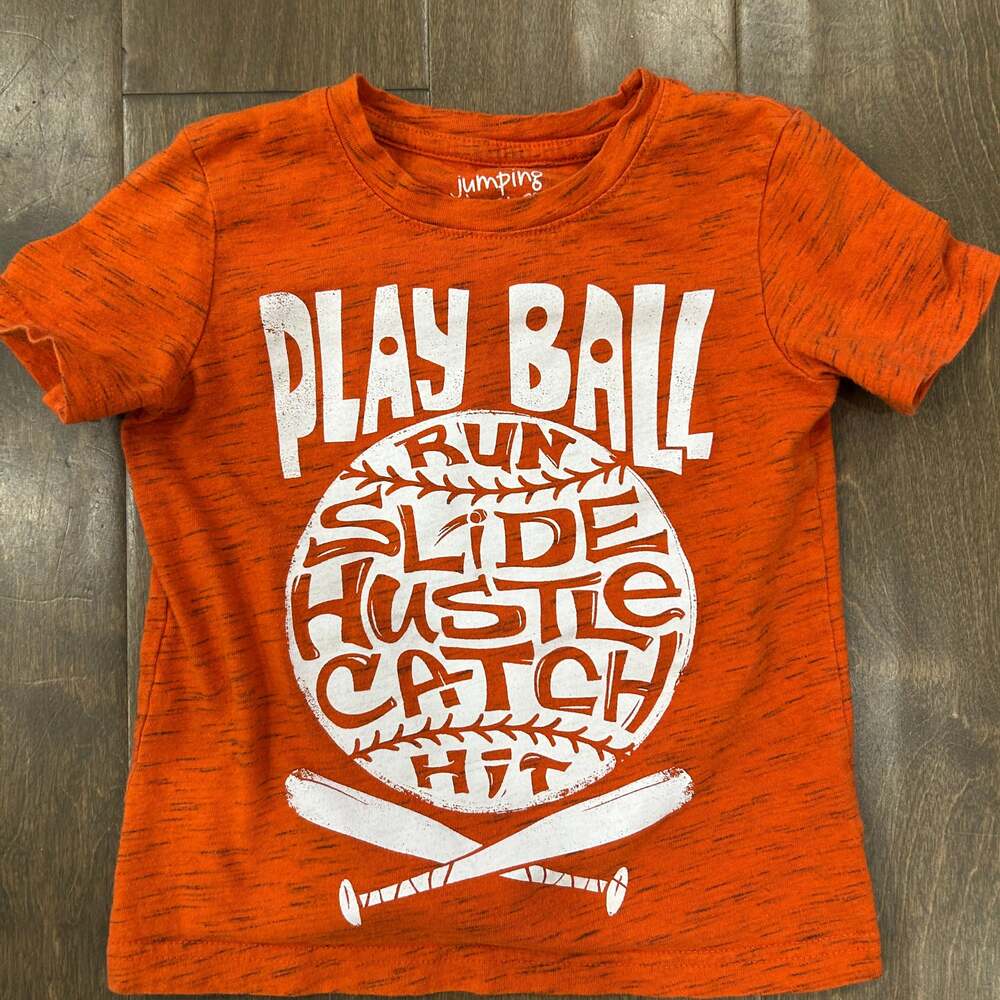 Jumping Beans Orange Baseball Play Ball‎ T-Shirt